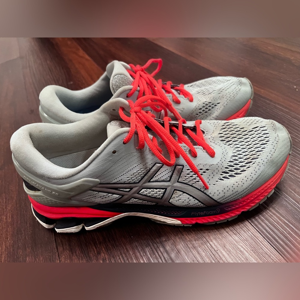 Asics Women's GEL Kayano 26 Running Shoes Piedmont Grey/Silver 1012A457 Size 11